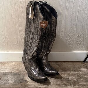 Ariat Metallic Black Cowboy Boots